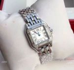 Fake Panthere De Cartier SS Diamond Watch Ladies 22mm_th.jpg